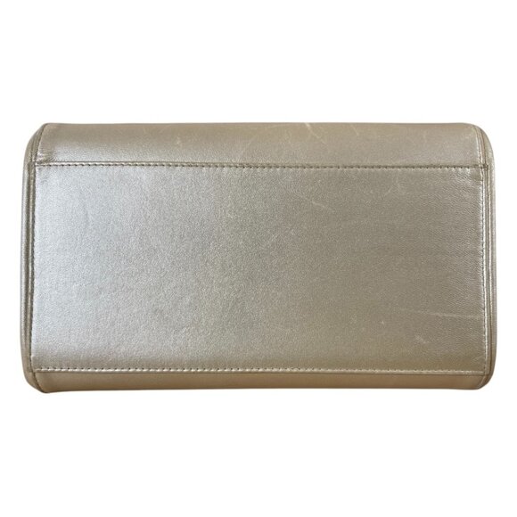 CHANEL Chocolate Bar Soft Gold Chain Bag Shoulder Crossbody 2 Way Metallic CC - Picture 10 of 16